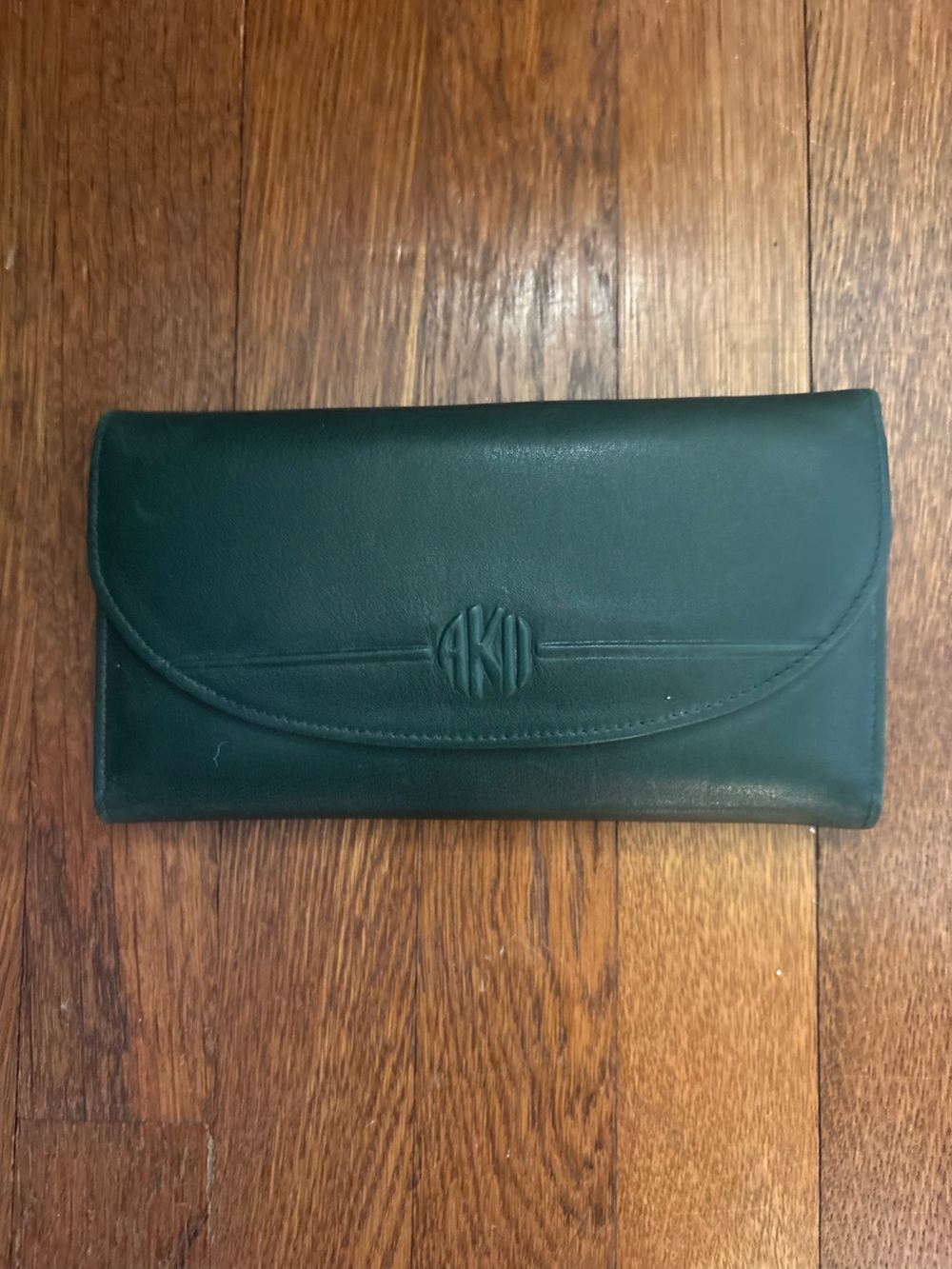 Anne Klein Green Leather Continental Wallet | Deadstock | Brand New